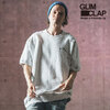 GLIMCLAP Distressed short-sleeve sweatshirt 16-046-GLS-CE画像