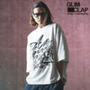 GLIMCLAP Foaming printed oversized T-shirt 16-085-GLS-CE画像