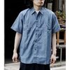 orslow SHORT SLEEVE CHAMBRAY WORK SHIRT 01-V8170-84画像