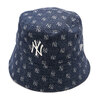 NEW ERA バケット01 セーラーブリム Sailor Brim MLB Jacquard ニューヨーク・ヤンキース ネイビー × クローム 14109617画像