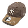 NEW ERA 9THIRTY MLB Visor Logo ニューヨーク・ヤンキース ブラウン カーキバイザー 14109763画像