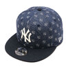 NEW ERA 9FIFTY MLB Jacquard ニューヨーク・ヤンキース ネイビー × クローム ネイビーバイザー 14109644画像