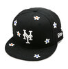 NEW ERA 59FIFTY Flower Embroidery ニューヨーク・メッツ ブラック 14109895画像