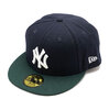 NEW ERA 59FIFTY Powered by GORO NAKATSUGAWA(min-nano)ニューヨーク・ヤンキース ネイビー ダークグリーンバイザー 14124656画像