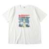 BARNS Pigment Dye Tube S/S Print T-shirt WARNING! BR-24247画像