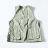 POST OVERALLS #3502-HCP2 DEE Vest : hemp/cotton poplin sage画像