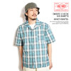 BIG MIKE Ombre Check Shirts - MINT×WHITE 102425530画像
