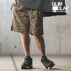 GLIMCLAP Leopard pattern twill fabric shorts 16-044-GLS-CE画像