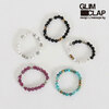 GLIMCLAP 5 pieces natural stone beads ring 16-056-GLS-CE画像
