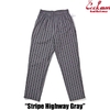 COOKMAN Chef Pants Stripe Highway Gray 231-41819画像