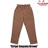 COOKMAN Chef Pants Stripe Sequoia Brown 231-41818画像