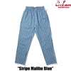 COOKMAN Chef Pants Stripe Malibu Blue 231-41817画像