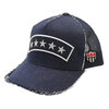 YOSHINORI KOTAKE DESIGN STAR WAPPEN LAME MESH CAP INDIGO画像