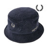 FRED PERRY TOWELLING DUAL BRANDED BUCKET HAT HW7678画像