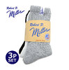 Miller 3P Crew length socks 25-27cm 312C画像