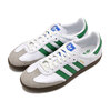 adidas Originals SAMBA OG FOOTWEAR WHITE/GREEN/SUPPLIER COLOR IG1024画像