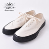 ANATOMICA WAKOUWA CANVAS OX LOW BLACK SOLE NATURAL画像