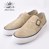 ANATOMICA WAKOUWA SUEDE MONK LOW UNLINED STONE画像