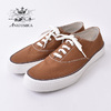ANATOMICA WAKOUWA CANVAS OX LOW WHITE SOLE BROWN画像