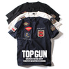 AVIREX TOP GUN WAPPEN S/S CREW NECK T-SHIRT 7833934021画像