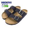 BIRKENSTOCK ARIZONA VEGAN SYNTHETIC Desert Dust Indigo Blue Narrow 1023150画像