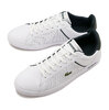 LACOSTE LITE BASE 224 1 SMA WHT/DK-GRN 48SMA0113-1R5画像