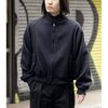 INTERIM FLUID WOOL & MOHAIR TRICOTINE HYPER BIG GOLF JACKET IT24A029画像