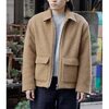 INTERIM DOUBLE FACE HAIRY ALPACA WOOL SPORTS JACKET IT24A013画像