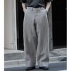 INTERIM VISCOSE SILK CANVAS MIL BAGGY TROUSER IT25S083画像
