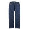 pure blue japan 15oz. Kasuri Selvedge Denim Slim Tapered KS-15OZ-013画像