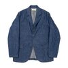 Workers Lounge Jacket 8 oz GR Back Denim画像