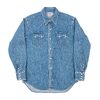 Workers Cats Family Western Shirt 9.5 oz Indigo Denim, Washed画像