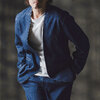 GLIMCLAP Denim minimal Jacket -Distressed for a vintage look- 19-003-GLA-CF画像