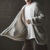 GLIMCLAP Minimai detail cardigan -Feather yarn sweater- 19-024-GLA-CF画像