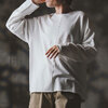 GLIMCLAP Boxy silhouette long sleeve T-shirt -Mini pile sweat fabric- 19-022-GLA-CF画像