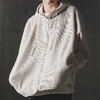 GLIMCLAP Zip-up hoodie -Soft brushed waffle fabric- 19-013-GLA-CF画像