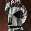ANGENEHM Jacquard Block Color Hoodie -Airy Yarn Sweater- AG05-014ACF画像