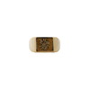 XOLO JEWELRY Signet Ring with Golden Palm Flower XOR118-GOLD画像