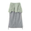AVIREX NYLON×DOUBLE KNIT LAYERED SKIRT 7835216605画像