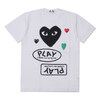 PLAY COMME des GARCONS MULTIPLE HEART TEE AX-T282-051画像