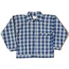 WAREHOUSE Lot 2231 1900'S INDIGO BLUE and WHITE CHECK BLOUSE チェック画像
