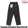 COOKMAN Chef Pants Semiwide Herringbone Stripe Charcoal 231-53817画像