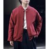 NONNOTTE High-Count Moleskin Draping New Bias Sleeve Blouson N-25A-011画像