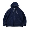 gym master 11oz インディゴスウェットZIPパーカー G633710画像