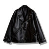 NO ID. シンセティックレザーBIGライダースJKT 857006-325B画像