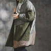 GLIMCLAP Textured Patchwork Hoodie Coat 192-032-GLA-CF画像