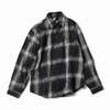 GOLD SUVIN COTTON NEL CHECK REGULAR COLLAR SHIRT GL29546画像
