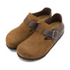 BIRKENSTOCK LONDON NARROW DARK-TEA | MIXED-LEATHER 1030188画像