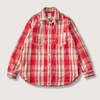 POST OVERALLS #3217-FP2 St.Louis : cotton flannel plaid red画像