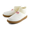 HUNTER WOMENS IN/OUT PUFFER KNITTED CUFF BOOT SHADED WHITE/GUM WFS2265REN-WGU画像